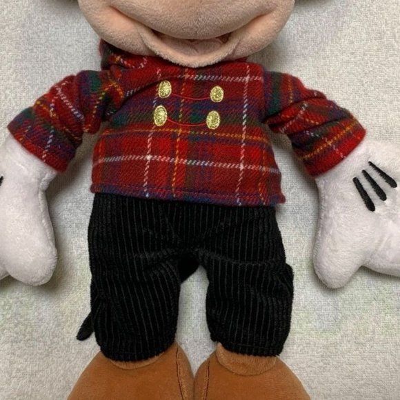 Disney Mickey Mouse 17 Inch Plush Plaid Jacket Disney Store Exclusive From 2013 - Picture 3 of 9
